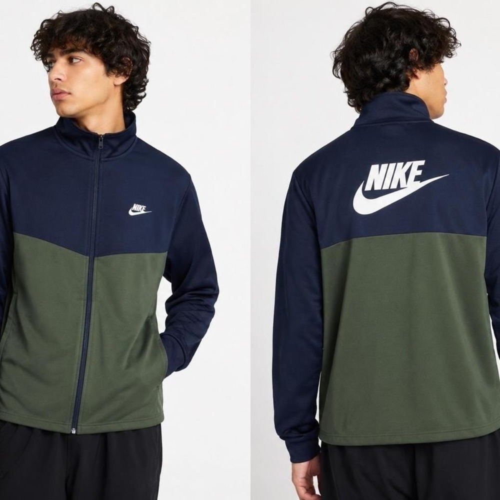 Nike track jacket #outdoor Boys or Girls Green Navy XL